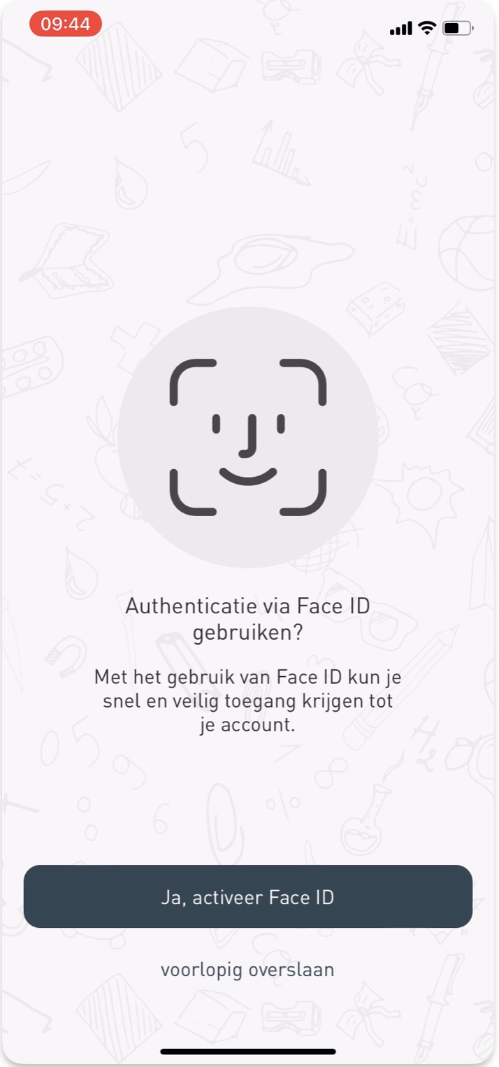 aanmelden Questi app - afbeelding 5 - touch id of face id